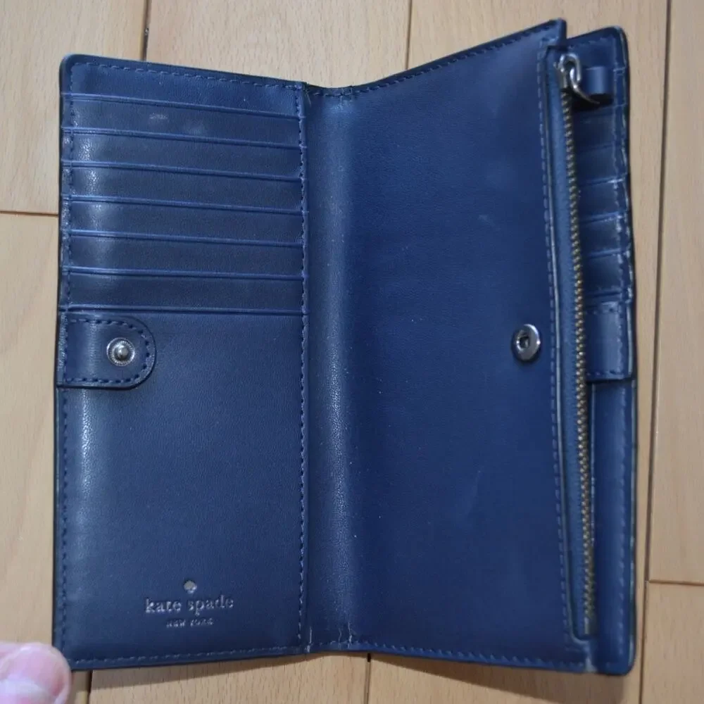Kate Spade New York Patterson Drive Embellished Braylon Wallet in Blazer Blue